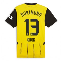 Borussia Dortmund Pascal Gross #13 Thuis tenue 2024-25 Korte Mouw