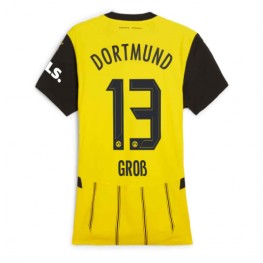 Borussia Dortmund Pascal Gross #13 Thuis tenue Dames 2024-25 Korte Mouw