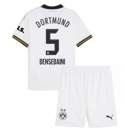 Borussia Dortmund Ramy Bensebaini #5 Derde tenue Kids 2024-25 Korte Mouw (+ Korte broeken)