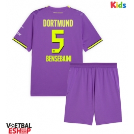 Borussia Dortmund Ramy Bensebaini #5 Derde tenue Kids 2026-27 Korte Mouw (+ Korte broeken)