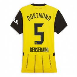 Borussia Dortmund Ramy Bensebaini #5 Thuis tenue Dames 2024-25 Korte Mouw