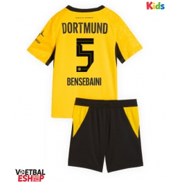 Borussia Dortmund Ramy Bensebaini #5 Thuis tenue Kids 2026-27 Korte Mouw (+ Korte broeken)
