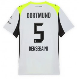Borussia Dortmund Ramy Bensebaini #5 Uit tenue 2025-26 Korte Mouw
