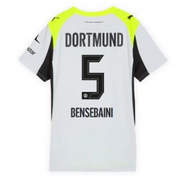 Borussia Dortmund Ramy Bensebaini #5 Uit tenue Dames 2025-26 Korte Mouw Borussia Dortmund Ramy Bensebaini #5 Uit tenue Dames 2025-26 Korte Mouw