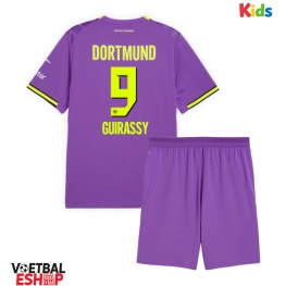Borussia Dortmund Serhou Guirassy #9 Derde tenue Kids 2026-27 Korte Mouw (+ Korte broeken)