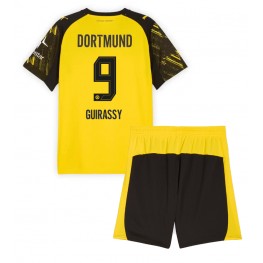 Borussia Dortmund Serhou Guirassy #9 Thuis tenue Kids 2025-26 Korte Mouw (+ Korte broeken)
