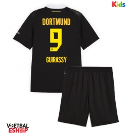 Borussia Dortmund Serhou Guirassy #9 Uit tenue Kids 2026-27 Korte Mouw (+ Korte broeken)