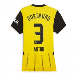 Borussia Dortmund Waldemar Anton #3 Thuis tenue Dames 2024-25 Korte Mouw