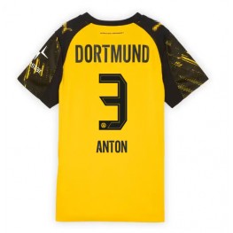 Borussia Dortmund Waldemar Anton #3 Thuis tenue Dames 2025-26 Korte Mouw Borussia Dortmund Waldemar Anton #3 Thuis tenue Dames 2025-26 Korte Mouw