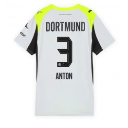 Borussia Dortmund Waldemar Anton #3 Uit tenue Dames 2025-26 Korte Mouw Borussia Dortmund Waldemar Anton #3 Uit tenue Dames 2025-26 Korte Mouw