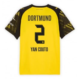 Borussia Dortmund Yan Couto #2 Thuis tenue 2025-26 Korte Mouw