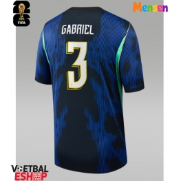 Brazilië Gabriel Magalhaes #3 Uit tenue WK 2026 Korte Mouw