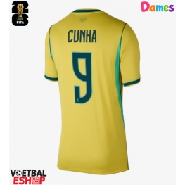 Brazilië Matheus Cunha #9 Thuis tenue Dames WK 2026 Korte Mouw