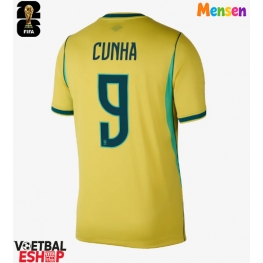 Brazilië Matheus Cunha #9 Thuis tenue WK 2026 Korte Mouw