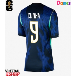 Brazilië Matheus Cunha #9 Uit tenue Dames WK 2026 Korte Mouw