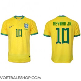 Brazilië Neymar Jr #10 Thuis tenue WK 2022 Korte Mouw