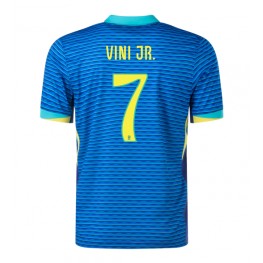 Brazilië Vinicius Junior #7 Uit tenue Copa America 2024 Korte Mouw