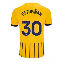 Brighton Pervis Estupinan #30 Uit tenue 2024-25 Korte Mouw