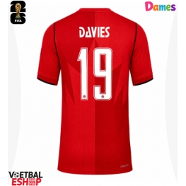 Canada Alphonso Davies #19 Thuis tenue Dames WK 2026 Korte Mouw