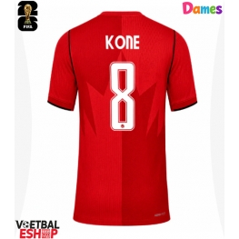 Canada Ismael Kone #8 Thuis tenue Dames WK 2026 Korte Mouw