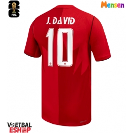 Canada Jonathan David #10 Thuis tenue WK 2026 Korte Mouw