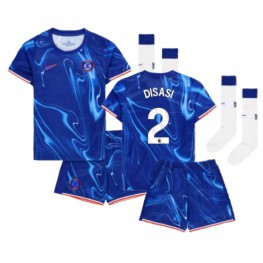 Chelsea Axel Disasi #2 Thuis tenue Kids 2024-25 Korte Mouw (+ Korte broeken)