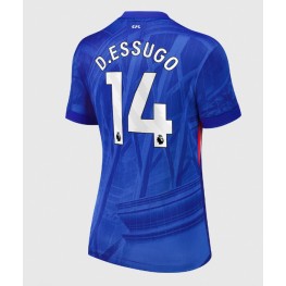Chelsea Dario Essugo #14 Thuis tenue Dames 2025-26 Korte Mouw Chelsea Dario Essugo #14 Thuis tenue Dames 2025-26 Korte Mouw
