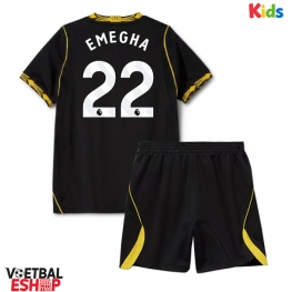 Chelsea Emmanuel Emegha #22 Uit tenue Kids 2026-27 Korte Mouw (+ Korte broeken)