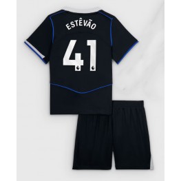 Chelsea Estevao Willian #41 Derde tenue Kids 2025-26 Korte Mouw (+ Korte broeken)