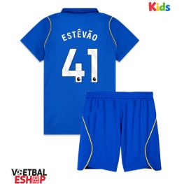 Chelsea Estevao Willian #41 Thuis tenue Kids 2026-27 Korte Mouw (+ Korte broeken)