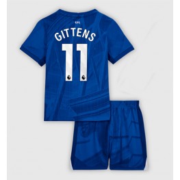 Chelsea Jamie Gittens #11 Thuis tenue Kids 2025-26 Korte Mouw (+ Korte broeken)