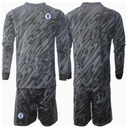 Chelsea Keeper Uit tenue Kids 2024-25 Lange Mouw (+ Korte broeken)