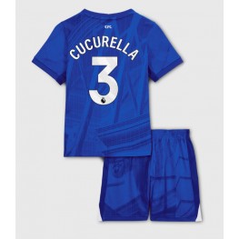 Chelsea Marc Cucurella #3 Thuis tenue Kids 2025-26 Korte Mouw (+ Korte broeken)