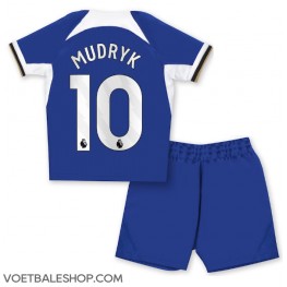 Chelsea Mykhailo Mudryk #10 Thuis tenue Kids 2023-24 Korte Mouw (+ Korte broeken)