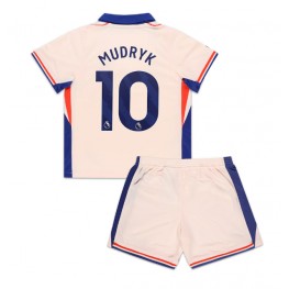 Chelsea Mykhailo Mudryk #10 Uit tenue Kids 2024-25 Korte Mouw (+ Korte broeken)