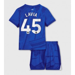 Chelsea Romeo Lavia #45 Thuis tenue Kids 2025-26 Korte Mouw (+ Korte broeken)