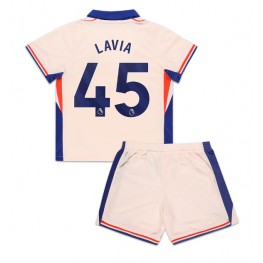 Chelsea Romeo Lavia #45 Uit tenue Kids 2024-25 Korte Mouw (+ Korte broeken)
