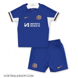 Chelsea Thuis tenue Kids 2023-24 Korte Mouw (+ Korte broeken)