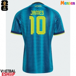 Colombia James Rodriguez #10 Uit tenue WK 2026 Korte Mouw