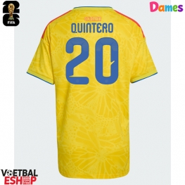 Colombia Juan Fernando Quintero #20 Thuis tenue Dames WK 2026 Korte Mouw