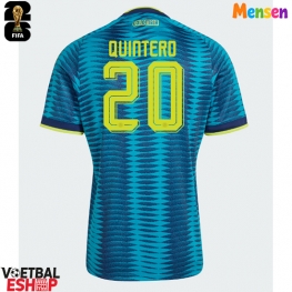 Colombia Juan Fernando Quintero #20 Uit tenue WK 2026 Korte Mouw