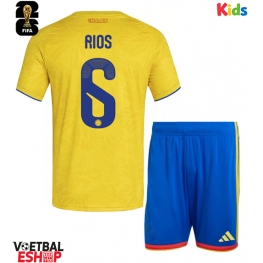 Colombia Richard Rios #6 Thuis tenue Kids WK 2026 Korte Mouw (+ Korte broeken)