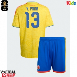 Colombia Yerry Mina #13 Thuis tenue Kids WK 2026 Korte Mouw (+ Korte broeken)