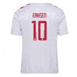 Denemarken Christian Eriksen #10 Uit tenue EK 2024 Korte Mouw