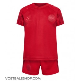 Denemarken Thuis tenue Kids WK 2022 Korte Mouw (+ Korte broeken)