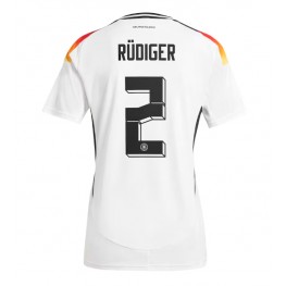 Duitsland Antonio Rudiger #2 Thuis tenue Dames EK 2024 Korte Mouw