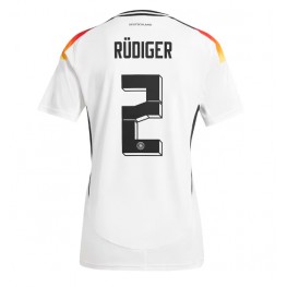 Duitsland Antonio Rudiger #2 Thuis tenue EK 2024 Korte Mouw