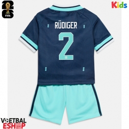 Duitsland Antonio Rudiger #2 Uit tenue Kids WK 2026 Korte Mouw (+ Korte broeken)