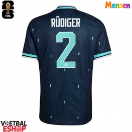 Duitsland Antonio Rudiger #2 Uit tenue WK 2026 Korte Mouw