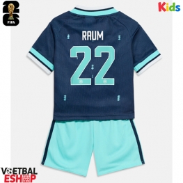 Duitsland David Raum #22 Uit tenue Kids WK 2026 Korte Mouw (+ Korte broeken)